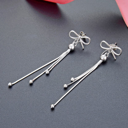 Ear threader earrings sterling