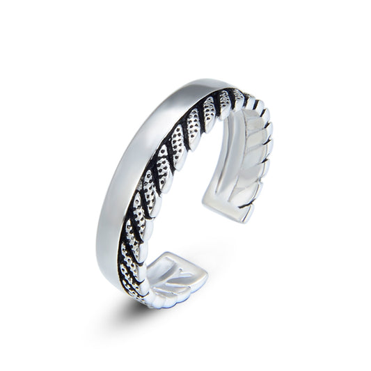 Thick silver bracelet cuff