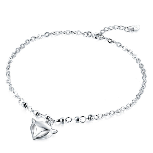 Cute silver fox bracelet