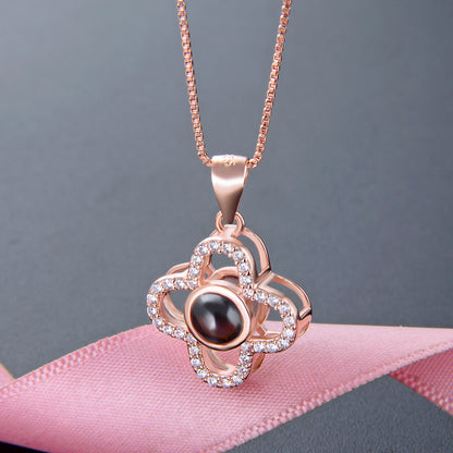 Chic rose gold necklace set artificial jewellery
