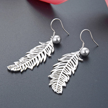 Classy fish hook earrings silver