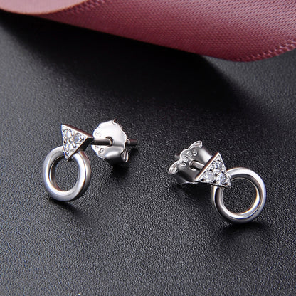 Dainty stud earrings flat back earrings