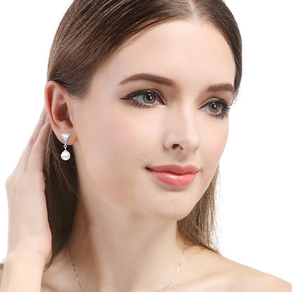 Subtle stud pearl earrings price