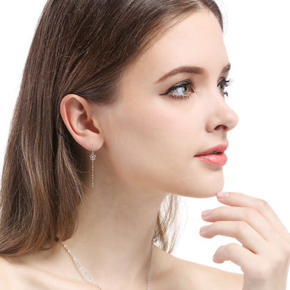 Ear piercings threader earrings