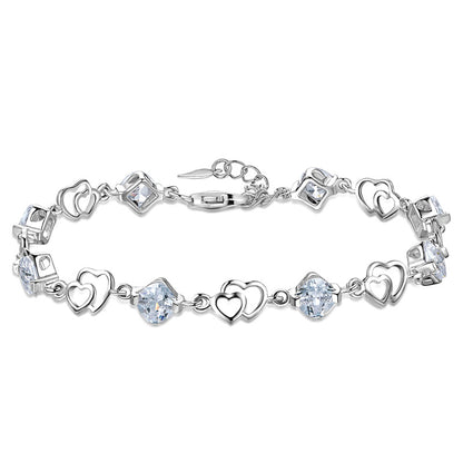 Delicate silver love bracelet price