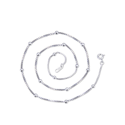 Fine silver chain for pendant