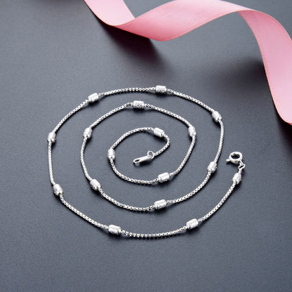 Stylish silver chain design for girl