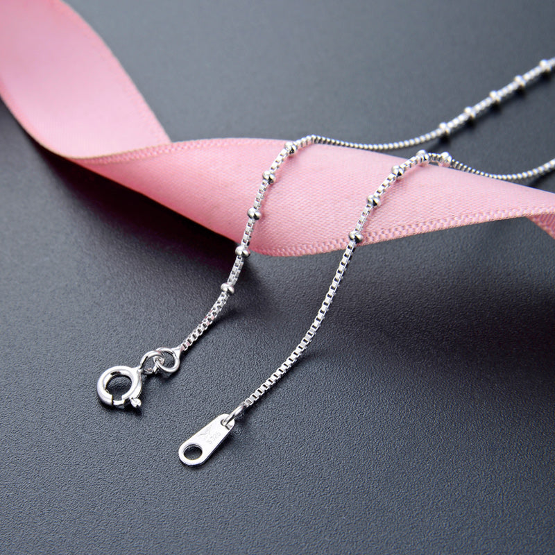 Thin silver chain for jewelry making