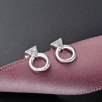 Dainty stud earrings flat back earrings