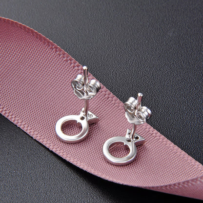 Dainty stud earrings flat back earrings