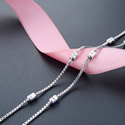 Fancy silver chain necklace