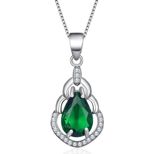 Fashion jewelry necklace green