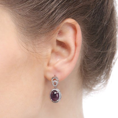 Fancy gem drop earrings cheap
