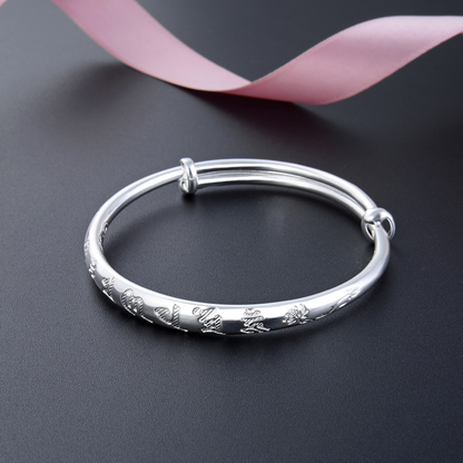 Solid sterling silver bangle bracelets