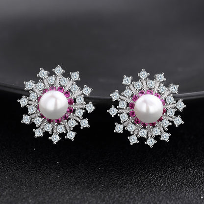 Designer pearl earrings