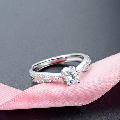 How much is a silver diamond ring worth