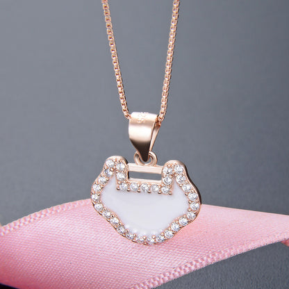 Chic rose gold necklace sets online shopping
