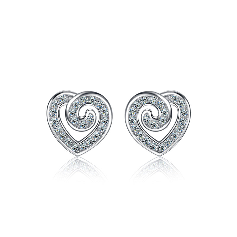 Cute stud earrings sterling silver