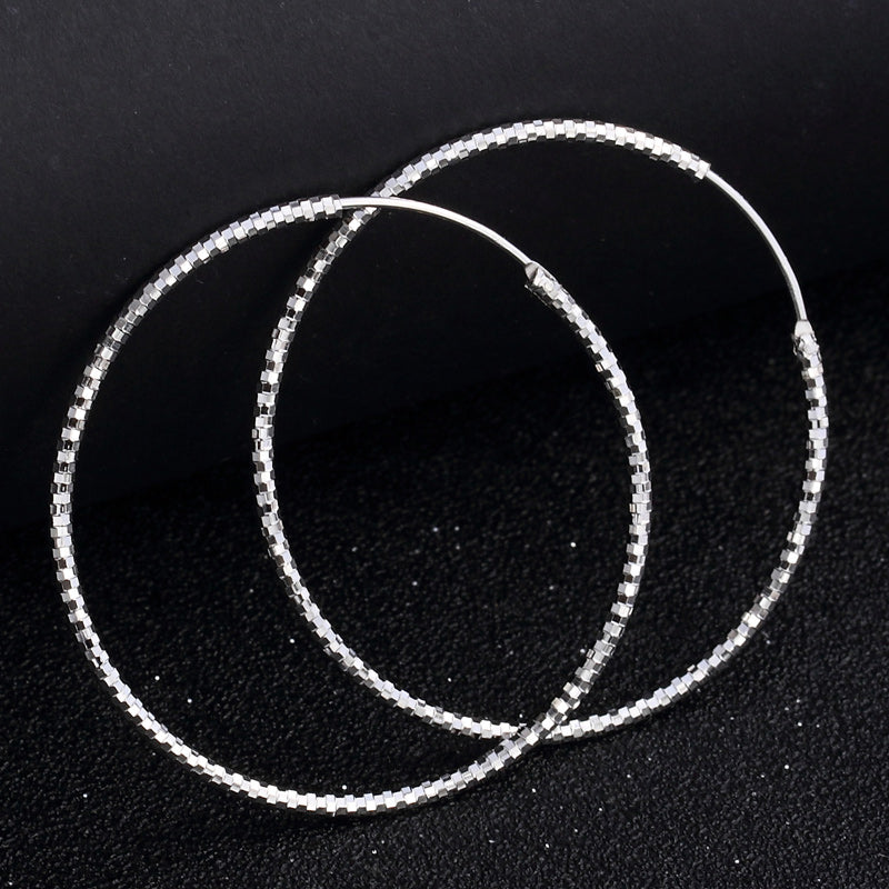 Dainty sterling silver hoop earrings
