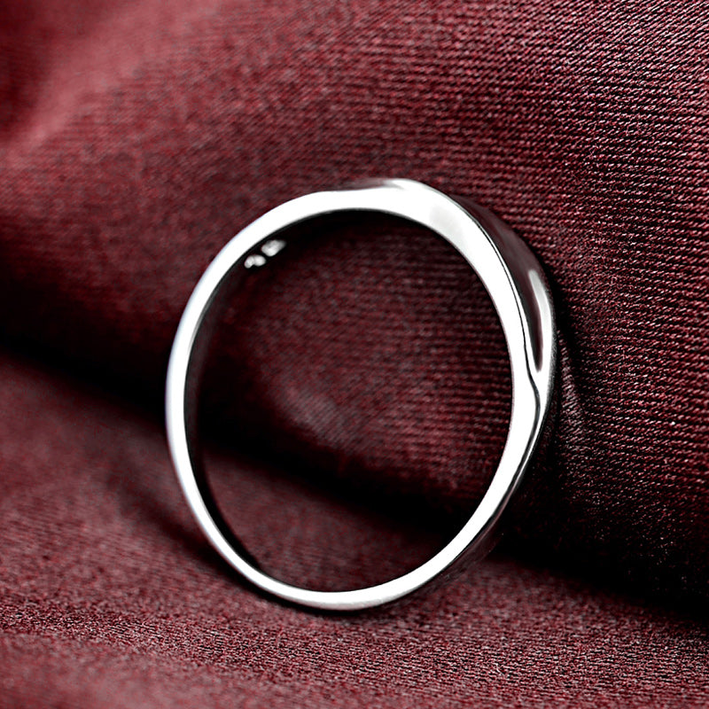 Basic silver wedding ring