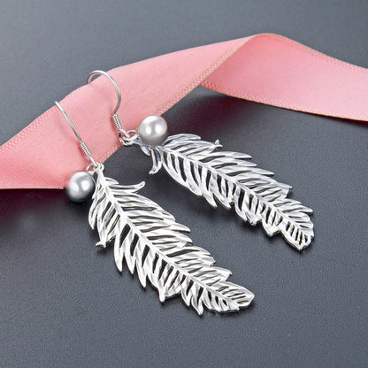 Classy fish hook earrings silver