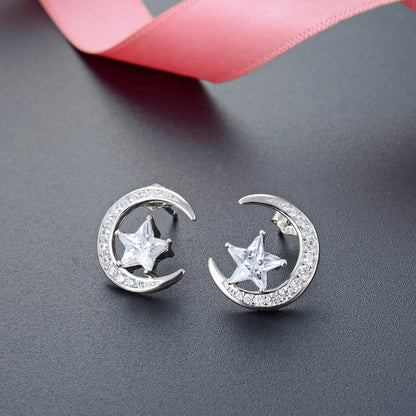 Dainty diamond earrings