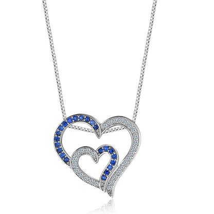 Delicate heart chain necklace