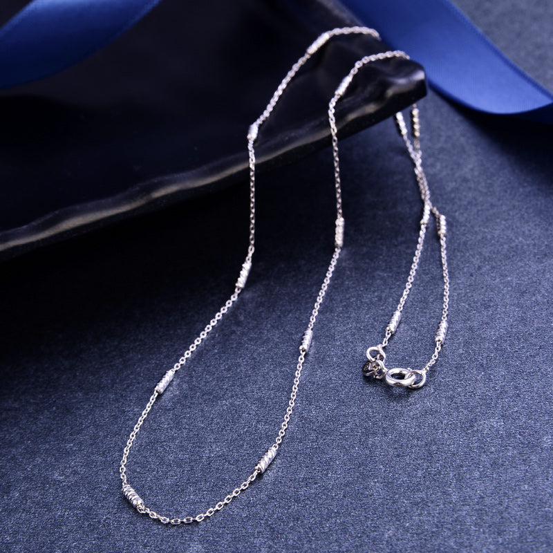 Delicate silver chain necklace