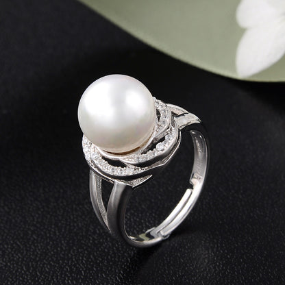 Shiny peral ring