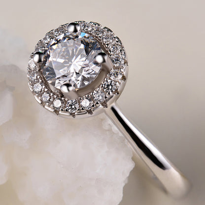 Delicate engagement ring settings