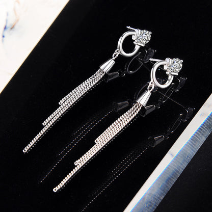 Ear threader earrings for jewelry making