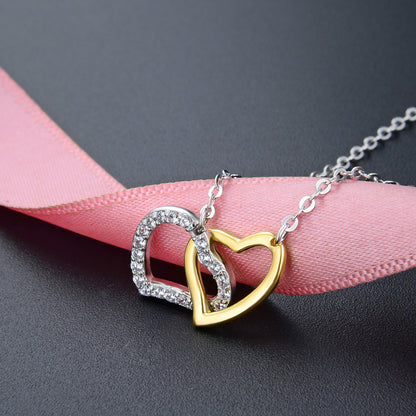 Delicate silver heart necklace