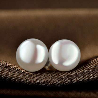 Delicate pearl earrings