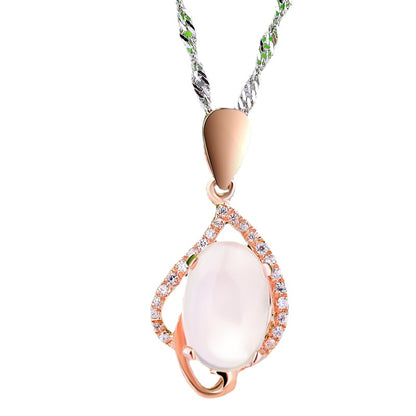 Fantastic rose gold necklace womens