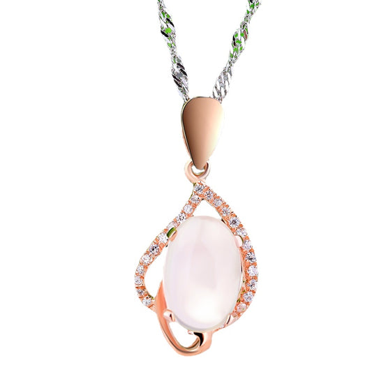 Fantastic rose gold necklace womens
