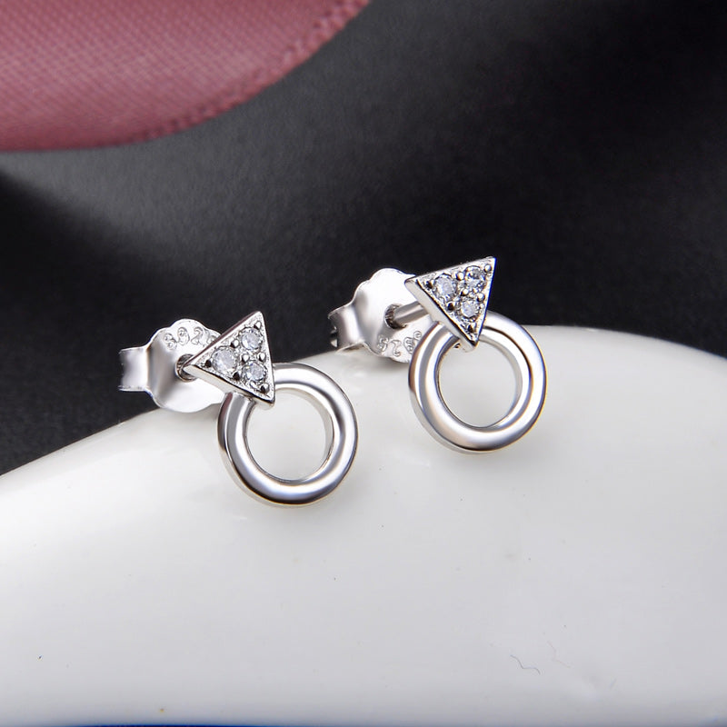 Dainty stud earrings flat back earrings