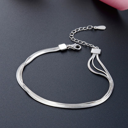 Chunky chain sterling silver bracelet