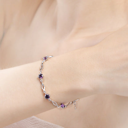 Glittering amethyst bracelet meaning