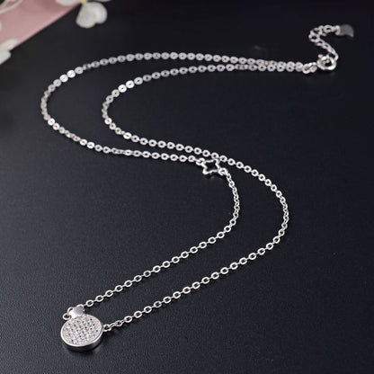 Glitter silver necklace