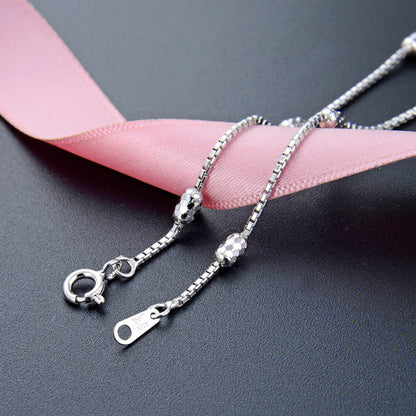 Fancy silver chain necklace