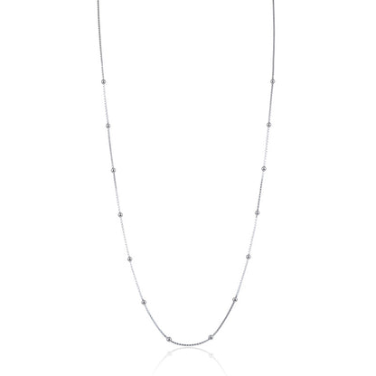 Delicate silver chain link necklace