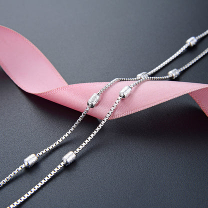 Stylish silver chain design for girl