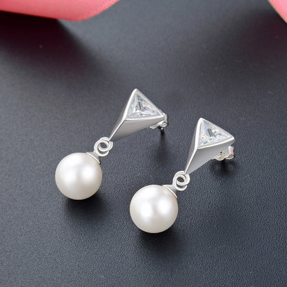 Subtle stud pearl earrings price