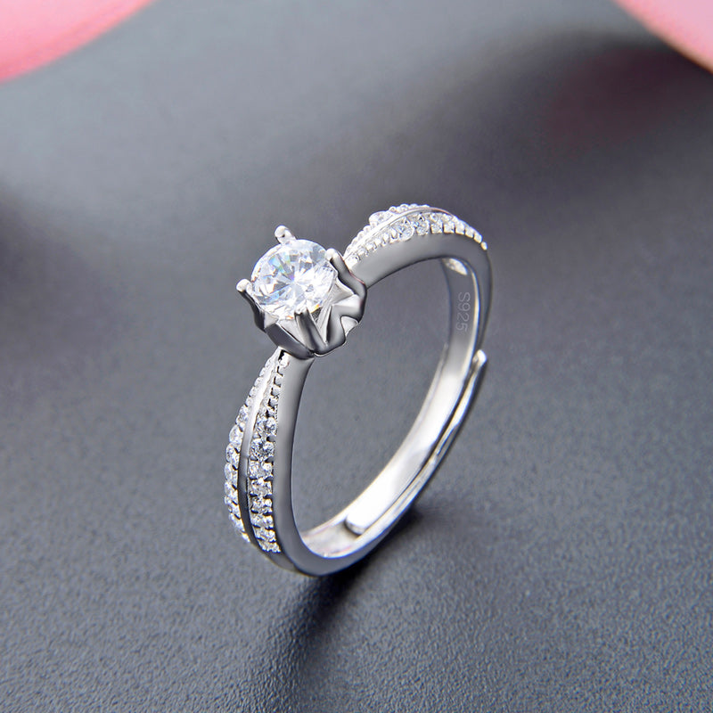 How much is a silver diamond ring worth