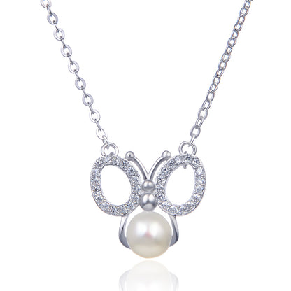 Dainty pearl necklace choker
