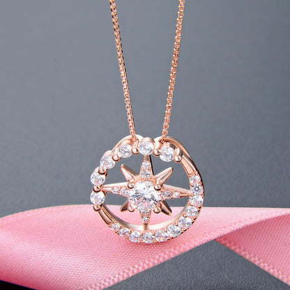 Chic rose gold necklace set artificial