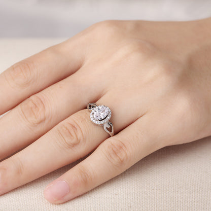 Glowing engagement ring