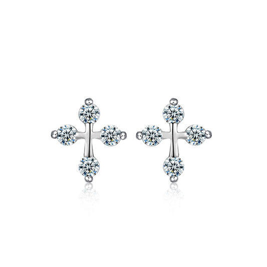 Subtle diamond earrings