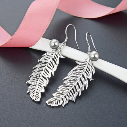 Classy fish hook earrings silver