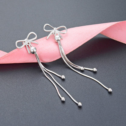 Ear threader earrings sterling